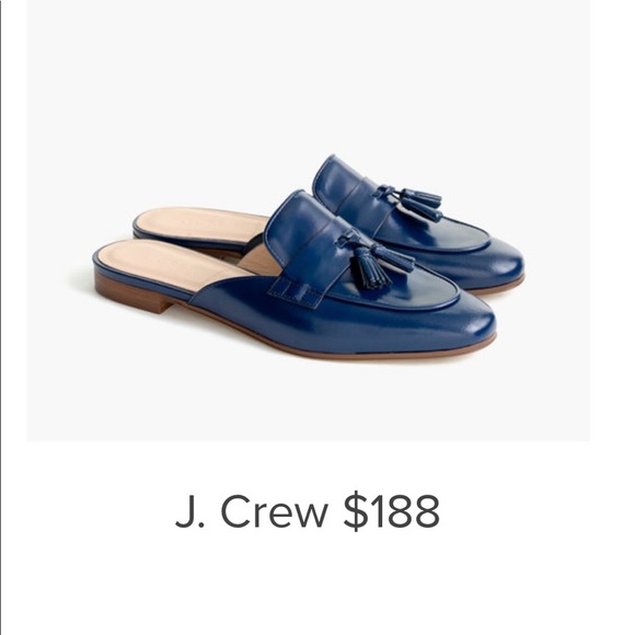 J. Crew Shoes - NWT J. Crew Charlie Slides Glossy Blue